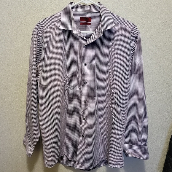 Alfani Other - Alfani Men's Fitted Performance Collared Easy Care Buttonup Dress Shirt size L